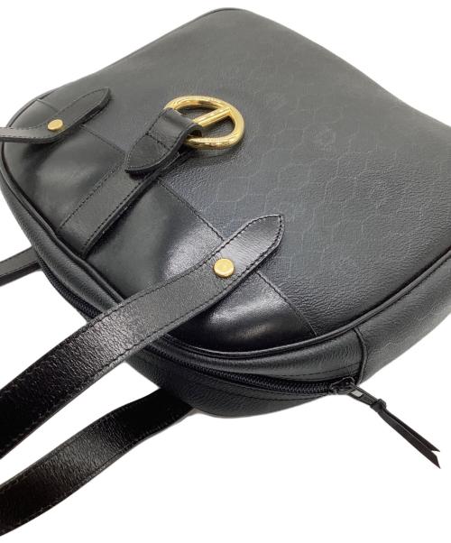 Christian Dior（クリスチャン ディオール）Christian Dior (クリスチャン ディオール) ハンドバッグ ハニカム柄 オールド  ブラックの古着・服飾アイテム