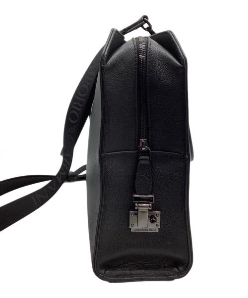 EMPORIO ARMANI（エンポリオ アルマーニ）EMPORIO ARMANI (エンポリオ アルマーニ) 2WAYブリーフケース ブラックの古着・服飾アイテム