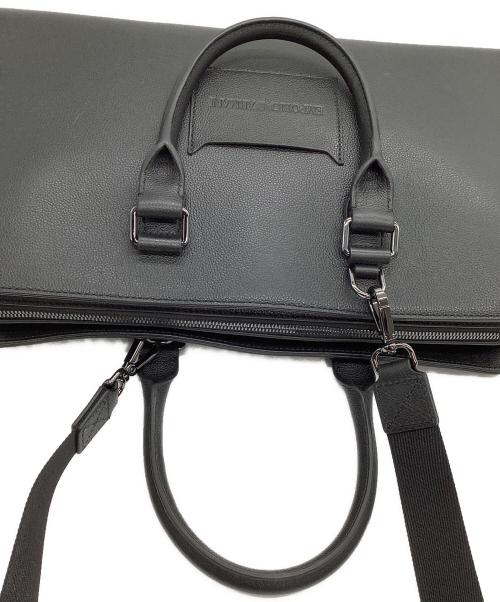 EMPORIO ARMANI（エンポリオ アルマーニ）EMPORIO ARMANI (エンポリオ アルマーニ) 2WAYブリーフケース ブラックの古着・服飾アイテム