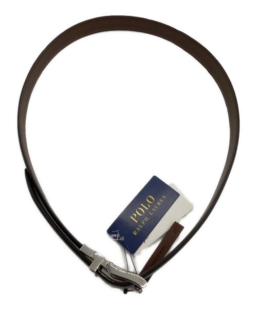 POLO RALPH LAUREN（ポロ・ラルフローレン）POLO RALPH LAUREN (ポロ・ラルフローレン) レザーベルト ブラック×ブラウンの古着・服飾アイテム