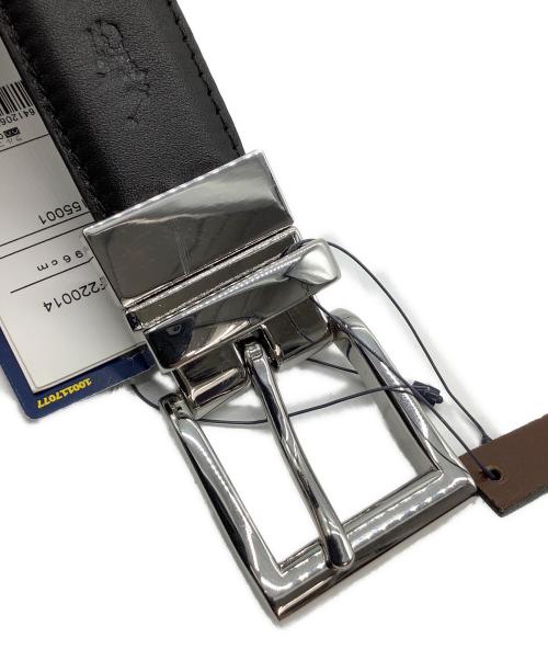 POLO RALPH LAUREN（ポロ・ラルフローレン）POLO RALPH LAUREN (ポロ・ラルフローレン) レザーベルト ブラック×ブラウンの古着・服飾アイテム