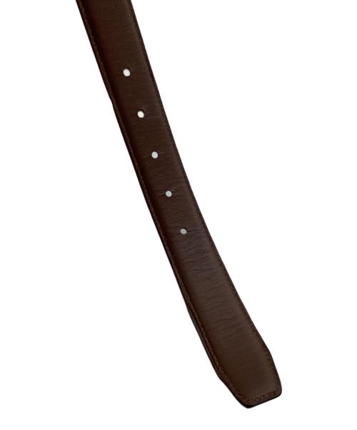 POLO RALPH LAUREN（ポロ・ラルフローレン）POLO RALPH LAUREN (ポロ・ラルフローレン) レザーベルト ブラック×ブラウンの古着・服飾アイテム