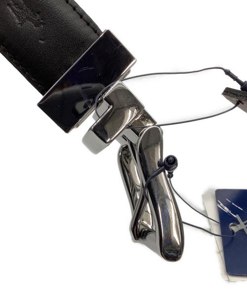 POLO RALPH LAUREN（ポロ・ラルフローレン）POLO RALPH LAUREN (ポロ・ラルフローレン) レザーベルト ブラック×ブラウンの古着・服飾アイテム