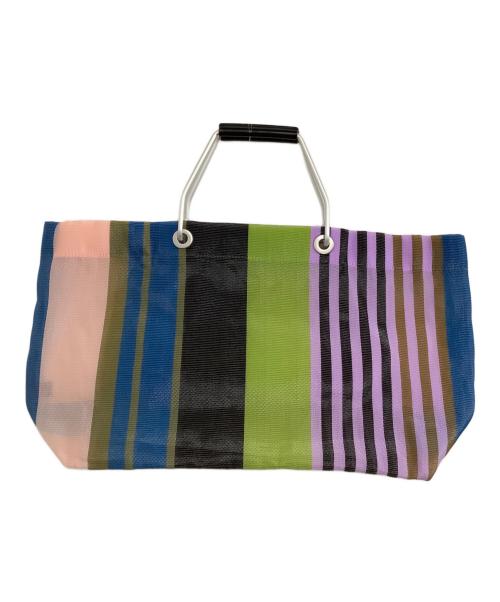 MARNI（マルニ）MARNI (マルニ) トートバッグ　フラワーカフェ ストライプ バッグ ストライプ マルチカラーの古着・服飾アイテム