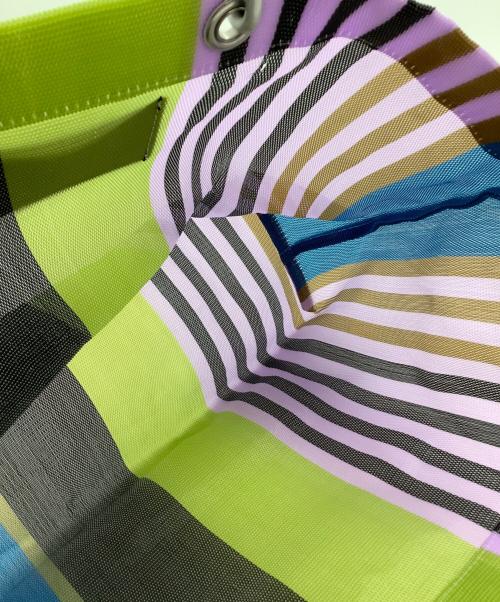 MARNI（マルニ）MARNI (マルニ) トートバッグ　フラワーカフェ ストライプ バッグ ストライプ マルチカラーの古着・服飾アイテム