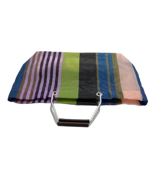 MARNI（マルニ）MARNI (マルニ) トートバッグ　フラワーカフェ ストライプ バッグ ストライプ マルチカラーの古着・服飾アイテム