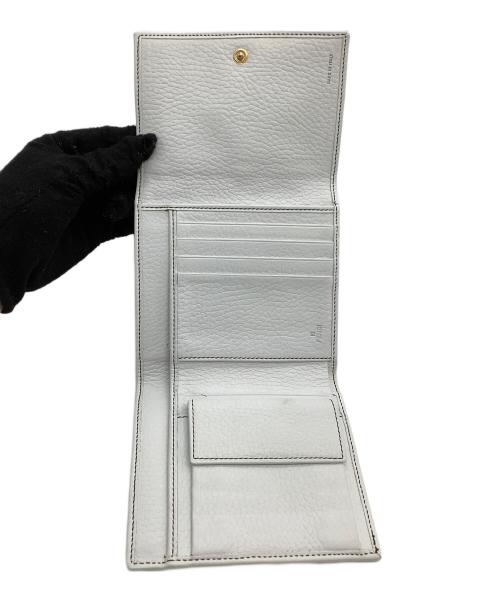 FENDI（フェンディ）FENDI (フェンディ) 3つ折り財布 ズッキーノ ブラック×ホワイトの古着・服飾アイテム