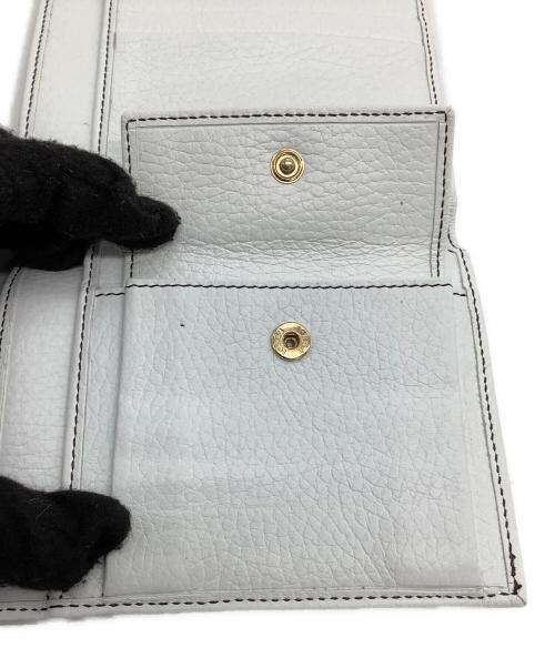 FENDI（フェンディ）FENDI (フェンディ) 3つ折り財布 ズッキーノ ブラック×ホワイトの古着・服飾アイテム