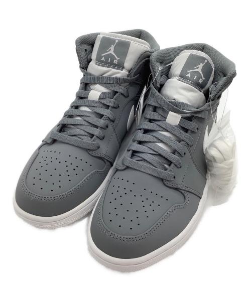 NIKE（ナイキ）NIKE (ナイキ) ミッドカットスニーカー Air Jordan 1 Mid グレー サイズ:27.5 未使用品の古着・服飾アイテム