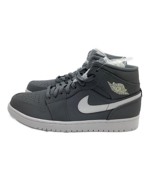 NIKE（ナイキ）NIKE (ナイキ) ミッドカットスニーカー Air Jordan 1 Mid グレー サイズ:27.5 未使用品の古着・服飾アイテム