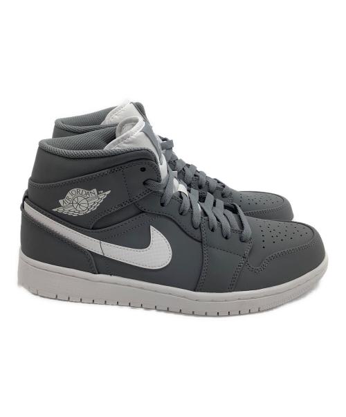 NIKE（ナイキ）NIKE (ナイキ) ミッドカットスニーカー Air Jordan 1 Mid グレー サイズ:27.5 未使用品の古着・服飾アイテム