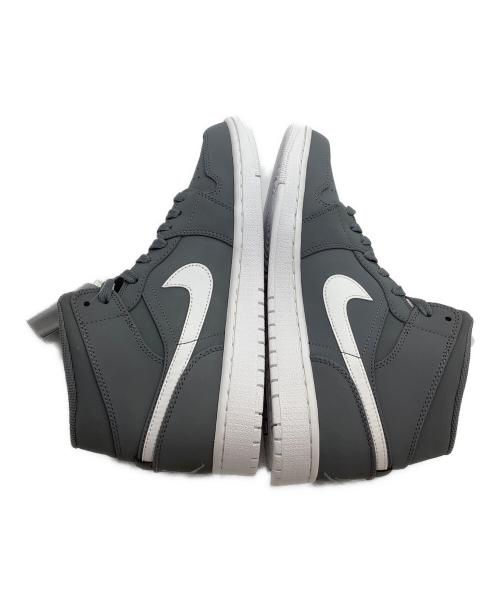 NIKE（ナイキ）NIKE (ナイキ) ミッドカットスニーカー Air Jordan 1 Mid グレー サイズ:27.5 未使用品の古着・服飾アイテム