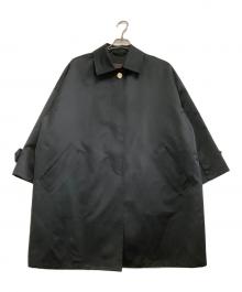 MACKINTOSH LONDON（マッキントッシュ ロンドン）の古着「ステンカラーコート　ブライトグログランステンカラーコート」｜ブラック