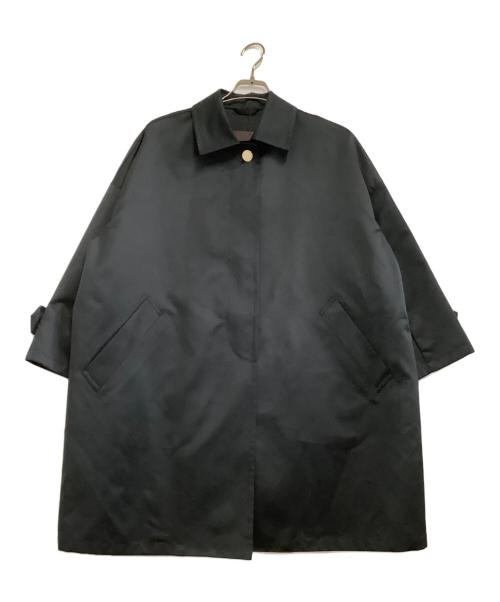 MACKINTOSH LONDON（マッキントッシュ ロンドン）MACKINTOSH LONDON (マッキントッシュ ロンドン) ステンカラーコート　ブライトグログランステンカラーコート ブラック サイズ:38 未使用品の古着・服飾アイテム