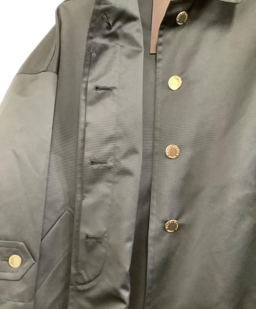 MACKINTOSH LONDON（マッキントッシュ ロンドン）MACKINTOSH LONDON (マッキントッシュ ロンドン) ステンカラーコート　ブライトグログランステンカラーコート ブラック サイズ:38 未使用品の古着・服飾アイテム