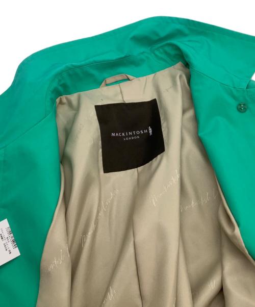 MACKINTOSH LONDON（マッキントッシュ ロンドン）MACKINTOSH LONDON (マッキントッシュ ロンドン) ショートコート　ウェザーコットンステンカラーショートコート グリーン サイズ:38 未使用品の古着・服飾アイテム