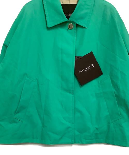 MACKINTOSH LONDON（マッキントッシュ ロンドン）MACKINTOSH LONDON (マッキントッシュ ロンドン) ショートコート　ウェザーコットンステンカラーショートコート グリーン サイズ:38 未使用品の古着・服飾アイテム