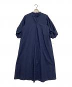MACKINTOSH LONDONマッキントッシュ ロンドン）の古着「半袖ワンピース　コットンナイロンサッカーワンピース」｜ネイビー