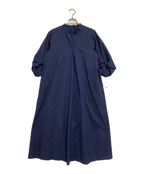 MACKINTOSH LONDON（マッキントッシュ ロンドン）MACKINTOSH LONDON (マッキントッシュ ロンドン) 半袖ワンピース　コットンナイロンサッカーワンピース ネイビー サイズ:38 未使用品の古着・服飾アイテム