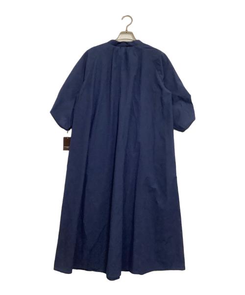 MACKINTOSH LONDON（マッキントッシュ ロンドン）MACKINTOSH LONDON (マッキントッシュ ロンドン) 半袖ワンピース　コットンナイロンサッカーワンピース ネイビー サイズ:38 未使用品の古着・服飾アイテム