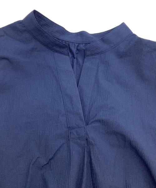 MACKINTOSH LONDON（マッキントッシュ ロンドン）MACKINTOSH LONDON (マッキントッシュ ロンドン) 半袖ワンピース　コットンナイロンサッカーワンピース ネイビー サイズ:38 未使用品の古着・服飾アイテム