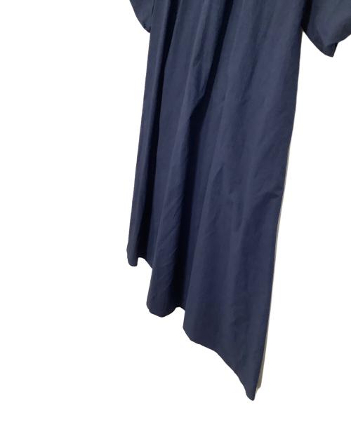 MACKINTOSH LONDON（マッキントッシュ ロンドン）MACKINTOSH LONDON (マッキントッシュ ロンドン) 半袖ワンピース　コットンナイロンサッカーワンピース ネイビー サイズ:38 未使用品の古着・服飾アイテム