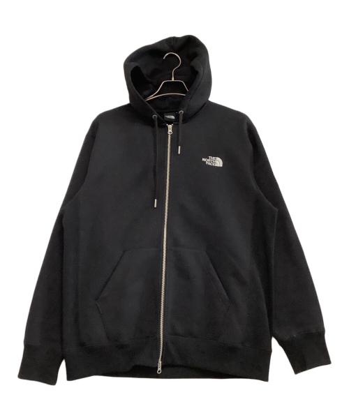 THE NORTH FACE（ザ ノース フェイス）THE NORTH FACE (ザ ノース フェイス) ジップパーカー　スクエアロゴフルジップ ブラック サイズ:XLの古着・服飾アイテム