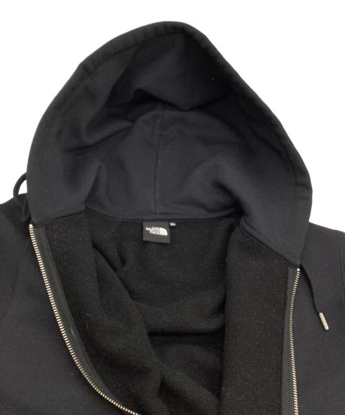 THE NORTH FACE（ザ ノース フェイス）THE NORTH FACE (ザ ノース フェイス) ジップパーカー　スクエアロゴフルジップ ブラック サイズ:XLの古着・服飾アイテム