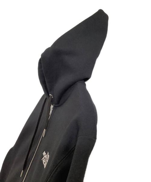 THE NORTH FACE（ザ ノース フェイス）THE NORTH FACE (ザ ノース フェイス) ジップパーカー　スクエアロゴフルジップ ブラック サイズ:XLの古着・服飾アイテム