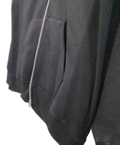 THE NORTH FACE（ザ ノース フェイス）THE NORTH FACE (ザ ノース フェイス) ジップパーカー　スクエアロゴフルジップ ブラック サイズ:XLの古着・服飾アイテム