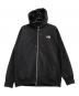 THE NORTH FACE（ザ ノース フェイス）の古着「ジップパーカー　スクエアロゴフルジップ」｜ブラック