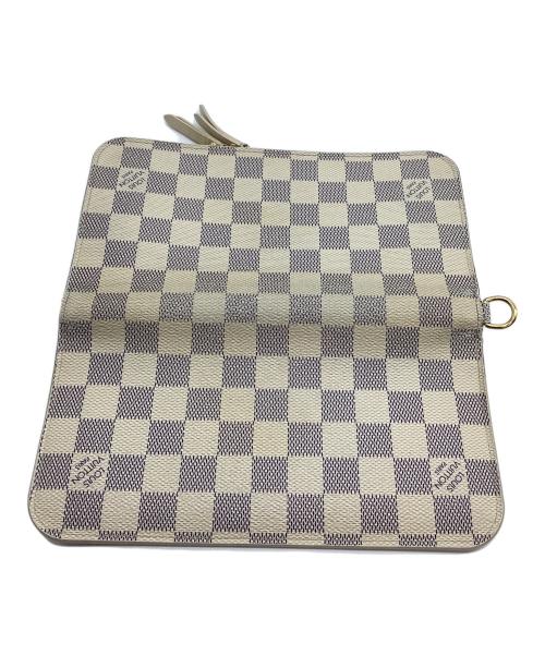 LOUIS VUITTON（ルイ ヴィトン）LOUIS VUITTON (ルイ ヴィトン) 長財布 ダミエ・アズール ポルトフォイユ・アンソリット アイボリーの古着・服飾アイテム