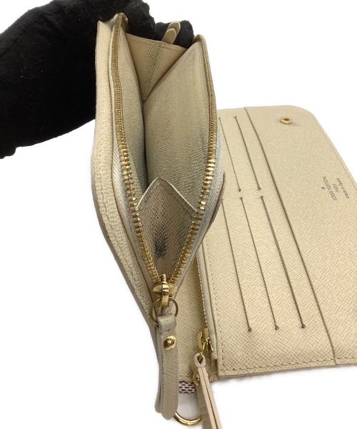 LOUIS VUITTON（ルイ ヴィトン）LOUIS VUITTON (ルイ ヴィトン) 長財布 ダミエ・アズール ポルトフォイユ・アンソリット アイボリーの古着・服飾アイテム