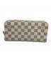 LOUIS VUITTON（ルイ ヴィトン）の古着「長財布 ダミエ・アズール ポルトフォイユ・アンソリット」｜アイボリー