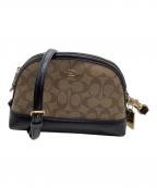 COACHコーチ）の古着「ショルダーバッグ　シグネチャー」｜ブラウン×ブラック