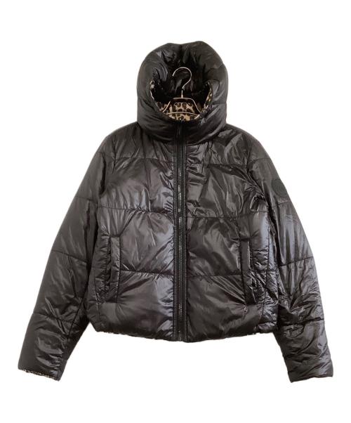 MICHAEL KORS（マイケルコース）MICHAEL KORS (マイケル・コース) ダウンジャケット　レオパード柄 ブラック サイズ:XSの古着・服飾アイテム