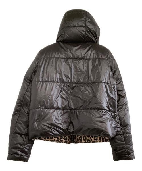 MICHAEL KORS（マイケルコース）MICHAEL KORS (マイケル・コース) ダウンジャケット　レオパード柄 ブラック サイズ:XSの古着・服飾アイテム