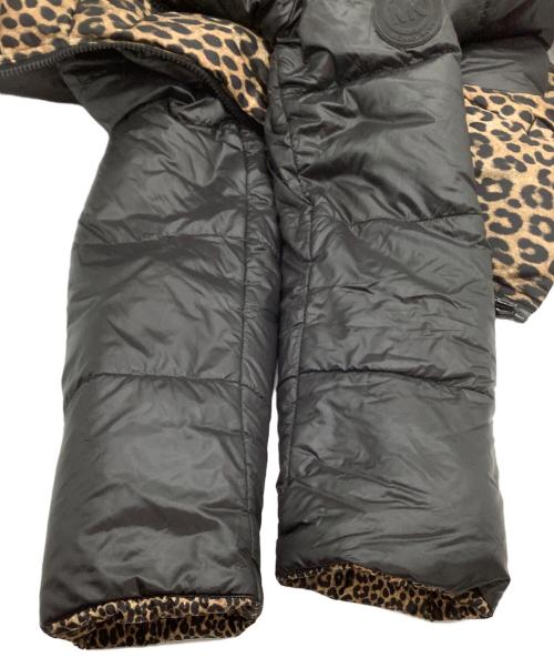 MICHAEL KORS（マイケルコース）MICHAEL KORS (マイケル・コース) ダウンジャケット　レオパード柄 ブラック サイズ:XSの古着・服飾アイテム