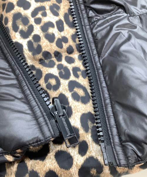 MICHAEL KORS（マイケルコース）MICHAEL KORS (マイケル・コース) ダウンジャケット　レオパード柄 ブラック サイズ:XSの古着・服飾アイテム
