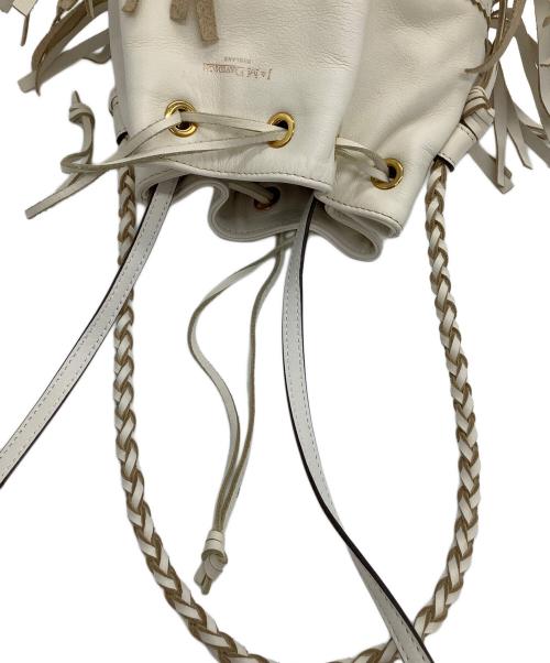 J&M DAVIDSON（ジェイ＆エム デヴィッドソン）J&M DAVIDSON (ジェイ＆エム デヴィッドソン) フリンジショルダーバッグ　カーニバル  ホワイトの古着・服飾アイテム