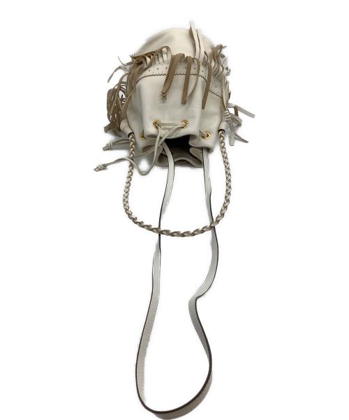 J&M DAVIDSON（ジェイ＆エム デヴィッドソン）J&M DAVIDSON (ジェイ＆エム デヴィッドソン) フリンジショルダーバッグ　カーニバル  ホワイトの古着・服飾アイテム