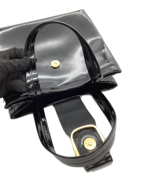 Salvatore Ferragamo（サルヴァトーレ フェラガモ）Salvatore Ferragamo (サルヴァトーレ フェラガモ) エナメルハンドバッグの古着・服飾アイテム