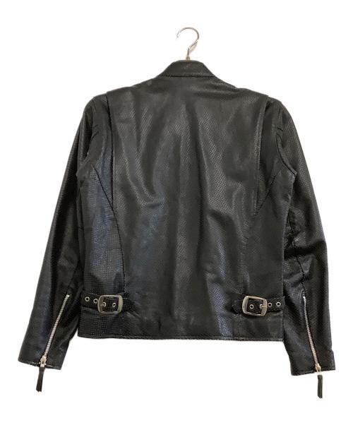 FREEDOM（フリーダム）freedom (フリーダム) レザージャケット ブラック サイズ:36の古着・服飾アイテム