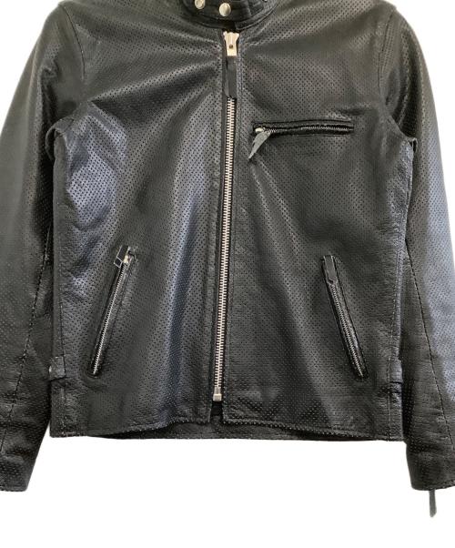 FREEDOM（フリーダム）freedom (フリーダム) レザージャケット ブラック サイズ:36の古着・服飾アイテム