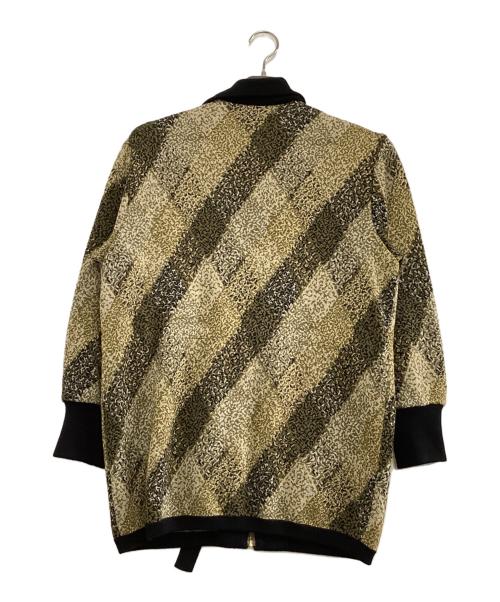 Yves Saint Laurent（イヴサンローラン）Yves Saint Laurent (イヴサンローラン) ウールジップジャケット カーキ×ブラック サイズ:Mの古着・服飾アイテム
