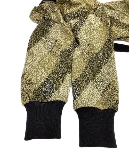 Yves Saint Laurent（イヴサンローラン）Yves Saint Laurent (イヴサンローラン) ウールジップジャケット カーキ×ブラック サイズ:Mの古着・服飾アイテム