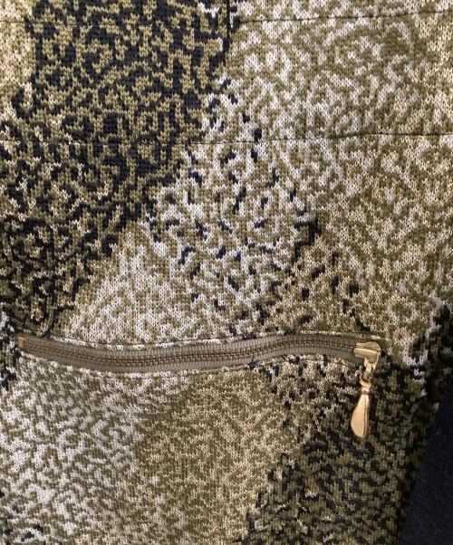 Yves Saint Laurent（イヴサンローラン）Yves Saint Laurent (イヴサンローラン) ウールジップジャケット カーキ×ブラック サイズ:Mの古着・服飾アイテム