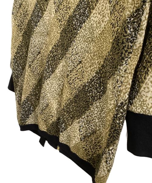 Yves Saint Laurent（イヴサンローラン）Yves Saint Laurent (イヴサンローラン) ウールジップジャケット カーキ×ブラック サイズ:Mの古着・服飾アイテム