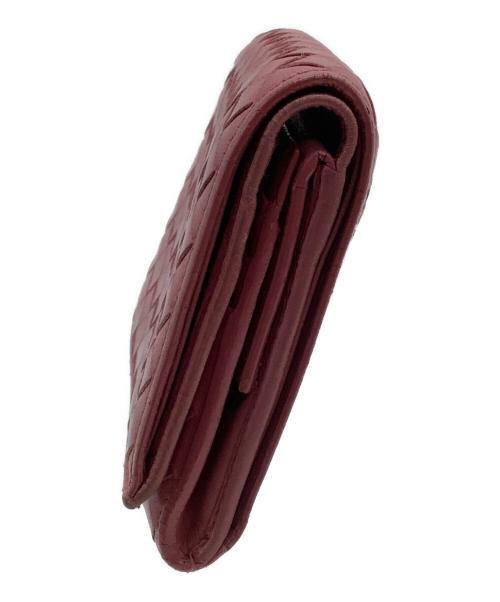 BOTTEGA VENETA（ボッテガベネタ）BOTTEGA VENETA (ボッテガベネタ) 3つ折り財布 イントレチャート ピンクの古着・服飾アイテム