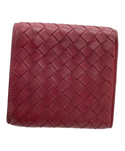 BOTTEGA VENETA（ボッテガベネタ）BOTTEGA VENETA (ボッテガベネタ) 3つ折り財布 イントレチャート ピンクの古着・服飾アイテム
